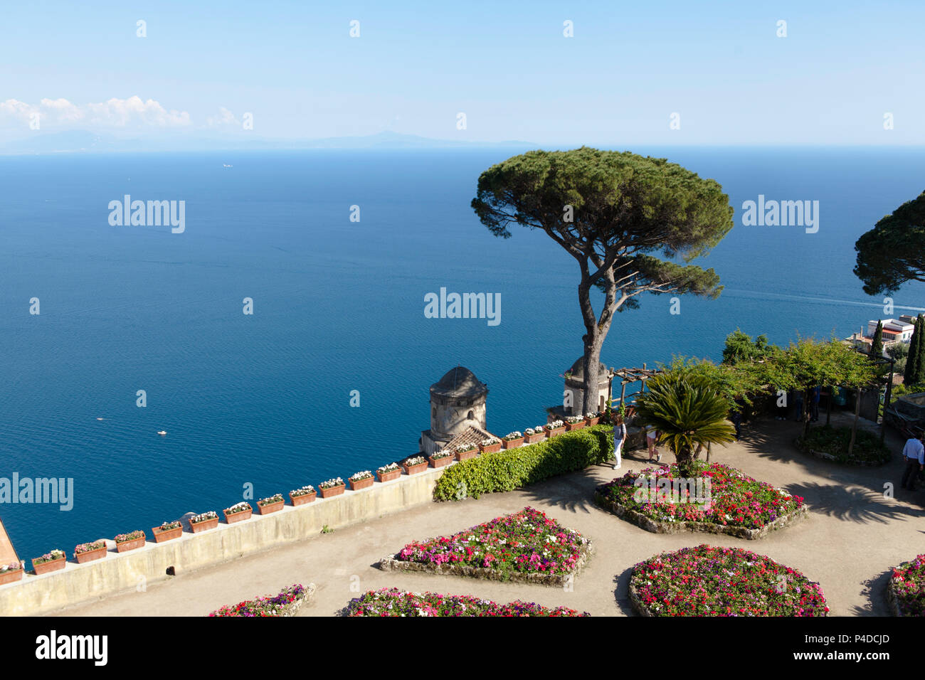 Il giardino dell'anima, Villa Rufolo a Ravello, costiera amalfitana, Italia Foto Stock