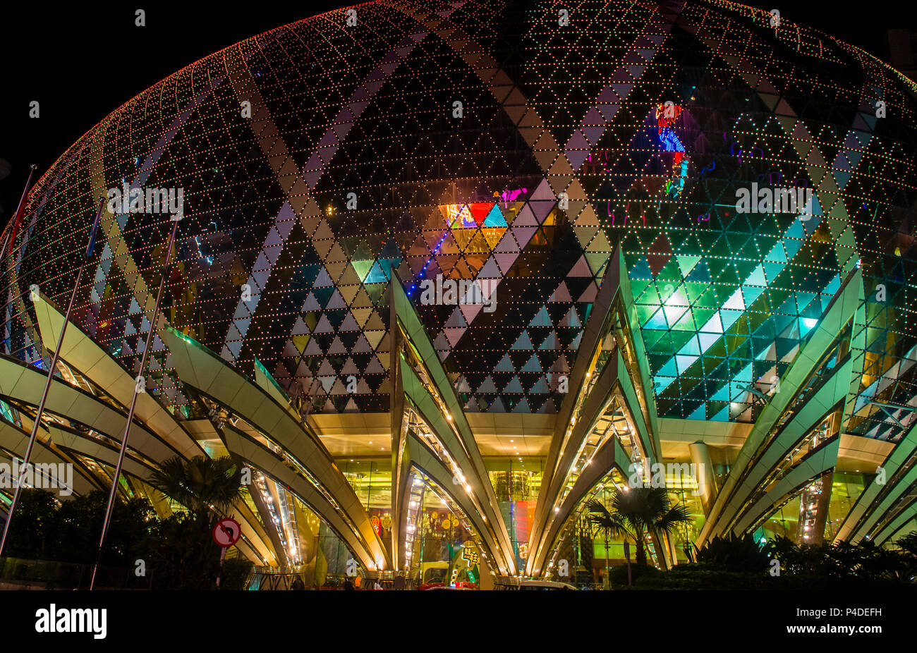 L'esterno dell'hotel Lisboa e del casinò di Macau. Foto Stock