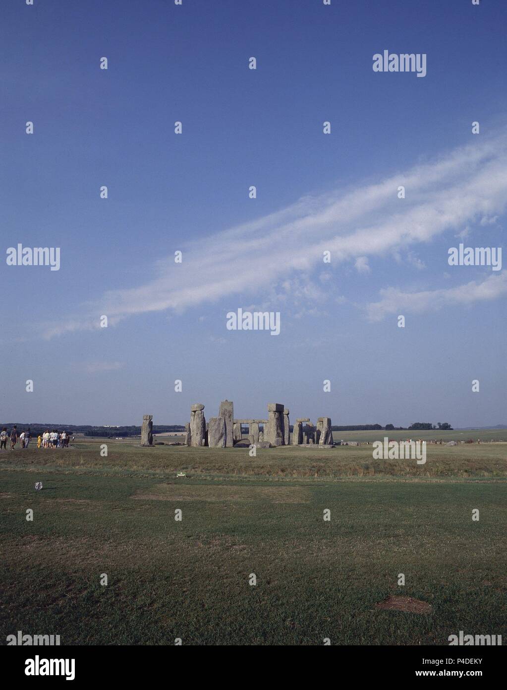 CROMLECH DE STONEHENGE - SANTUARIO UTILIZADO COMO SEPULTURA Y CALENDARIO DE PIEDRA - 2500/1700 AC. Posizione: Stonehenge, Salisbury. Foto Stock