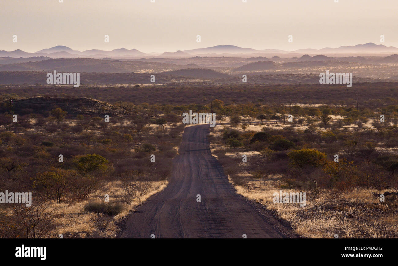 La Namibia scena Foto Stock