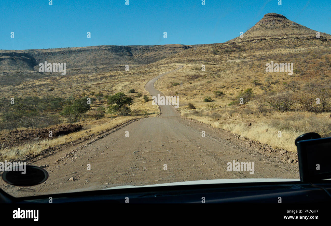 Sulla strada in Namibia Foto Stock