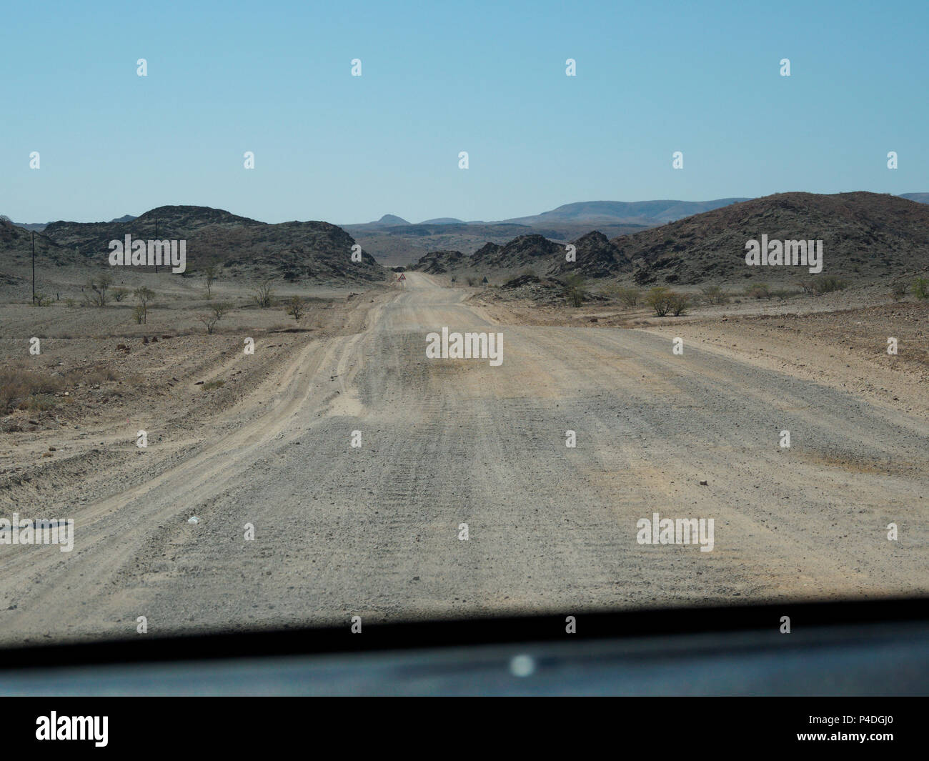 Sulla strada in Namibia Foto Stock