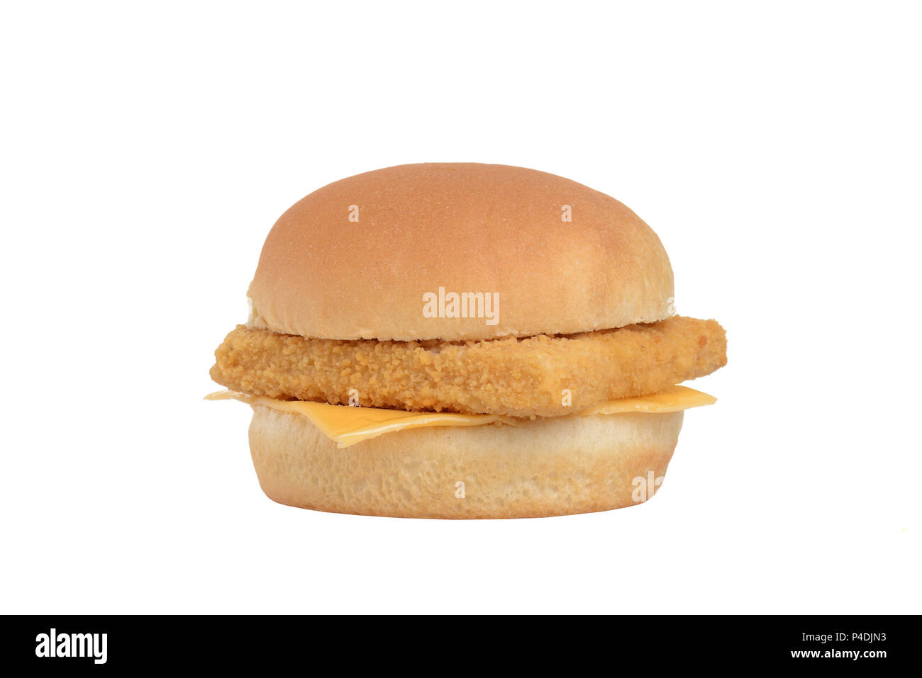 Filetto di isolato sandwich di pesce Foto Stock