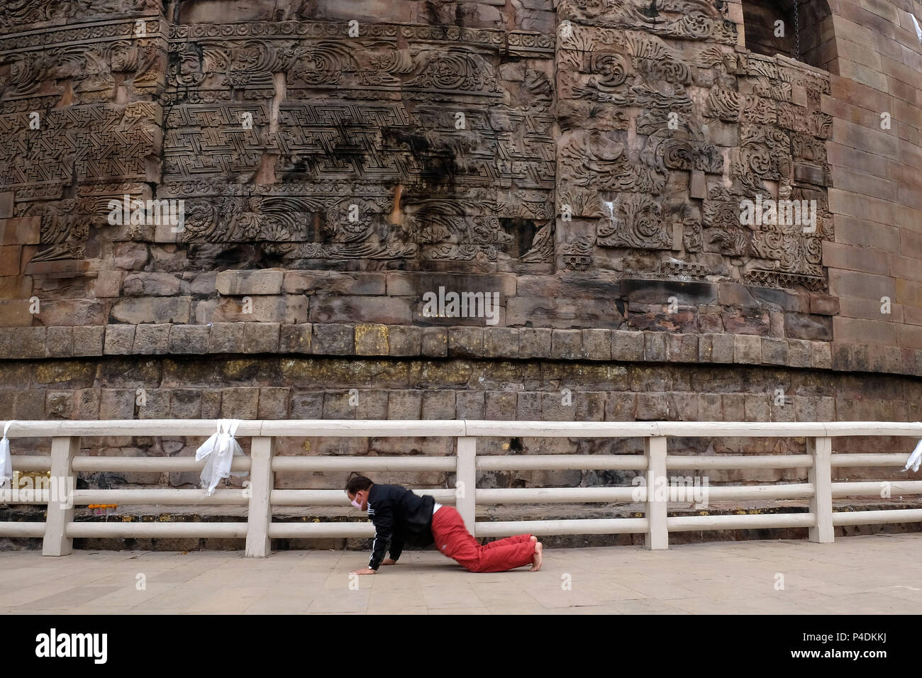 India, Varanasi, Sarnath, vita quotidiana Foto Stock