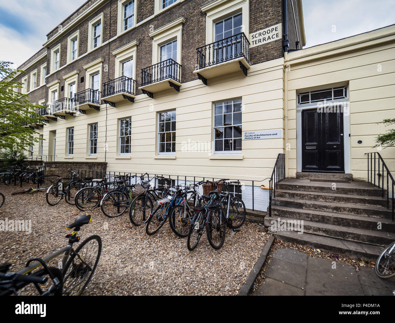 Cambridge University - Facoltà di Architettura e Storia dell arte in Scroope terrazza nel centro di Cambridge Foto Stock