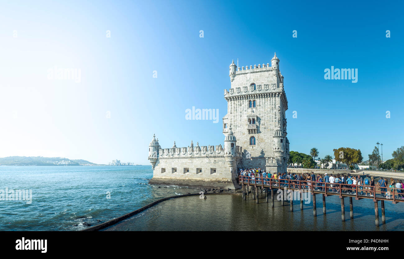 Europa, Portogallo Lisbona, Torre, Turm, Belem, la Torre de Belem Foto Stock