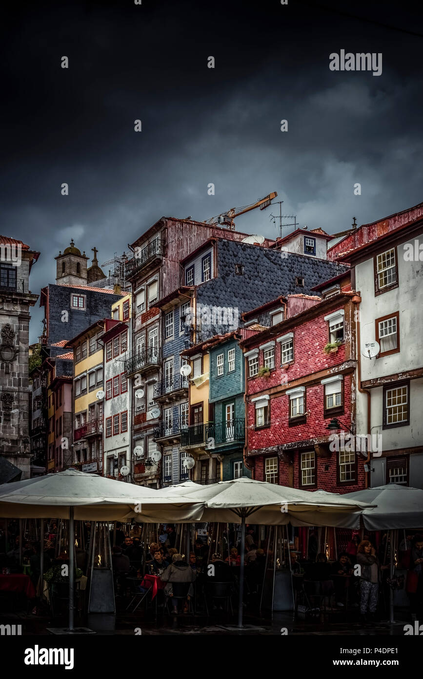 Europa, Portogallo, Porto, Stadtteil, Altstadt, Douro, Viertel, Ribeira, Douro, Ufer Foto Stock