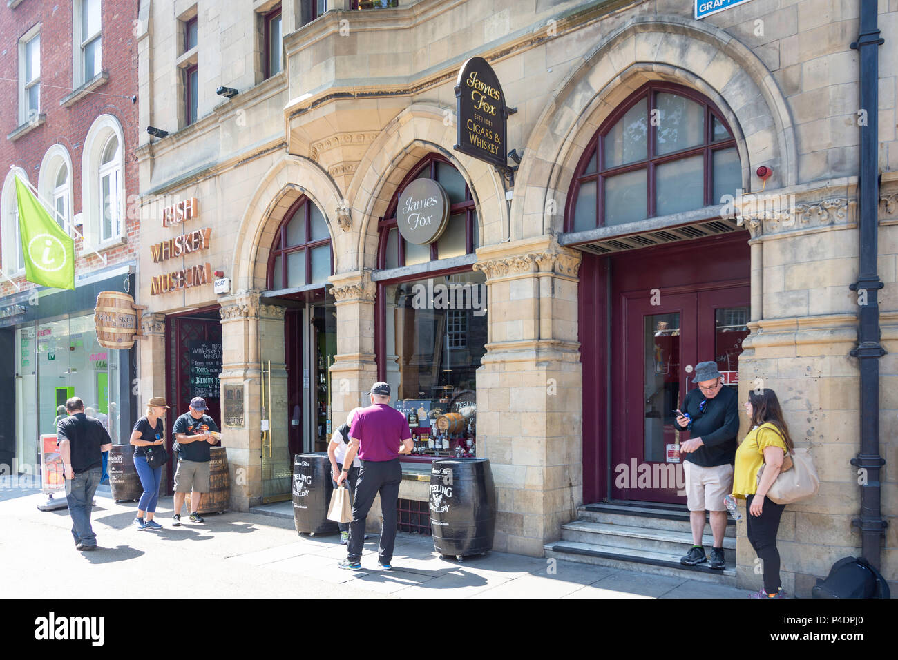 Irish Whiskey Museum, Grafton Street (SrÃ¡id Grafton), Dublino, Provincia di Leinster, Repubblica di Irlanda Foto Stock
