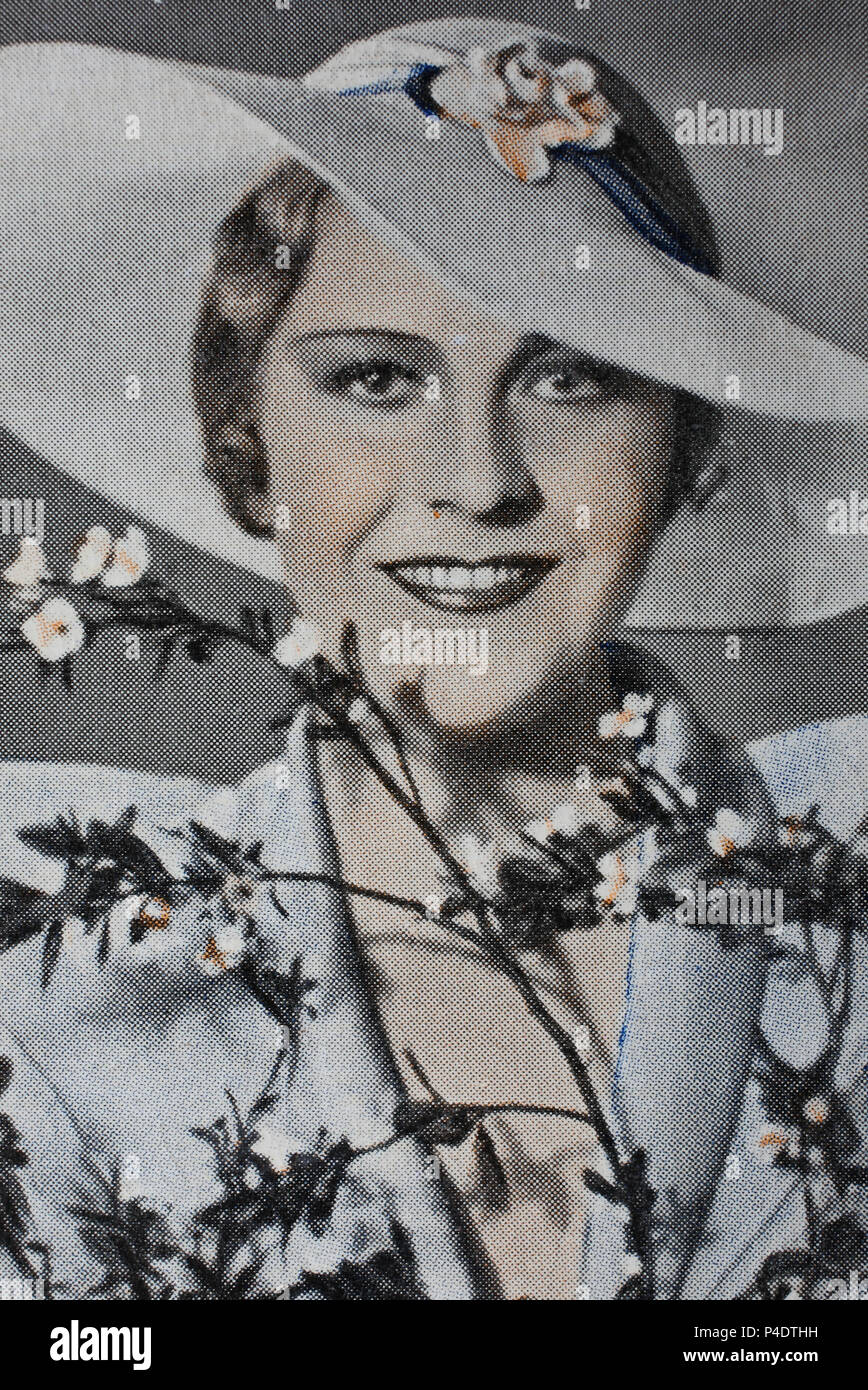 Renate Müller (26 aprile 1906- 7 ottobre 1937) era un tedesco cantante e attrice in entrambe le pellicole silenziose e audio di film, nonché sul palco, digitale migliorata la riproduzione di un immagine storica Foto Stock