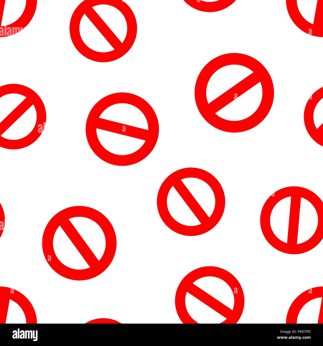 Il segnale di arresto icona pattern seamless sfondo. Il concetto di Business illustrazione vettoriale. Pericolo, Avviso di arresto modello di simbolo. Illustrazione Vettoriale