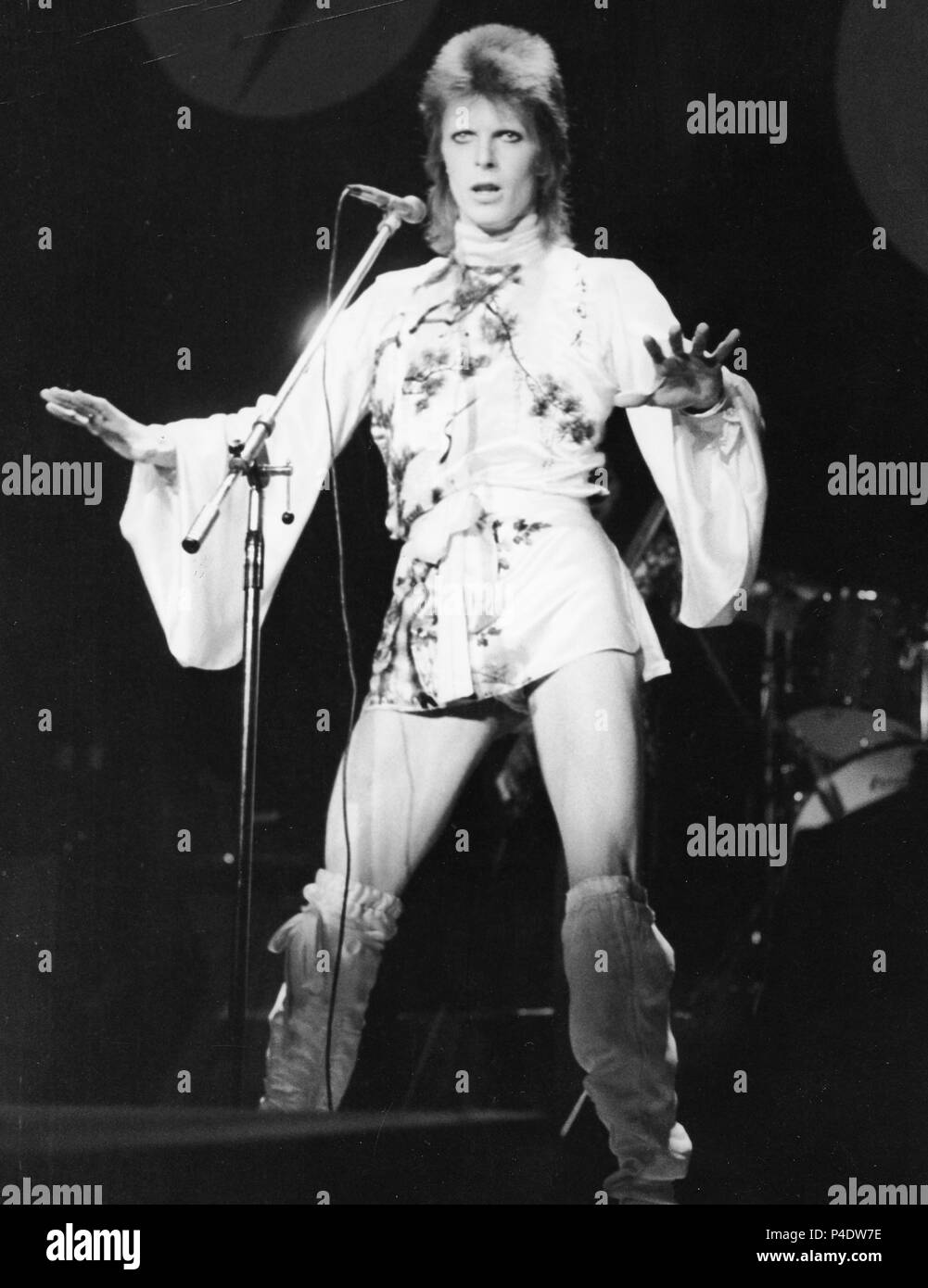David Bowie, hammersmith odeon, Londra 1973 Foto Stock