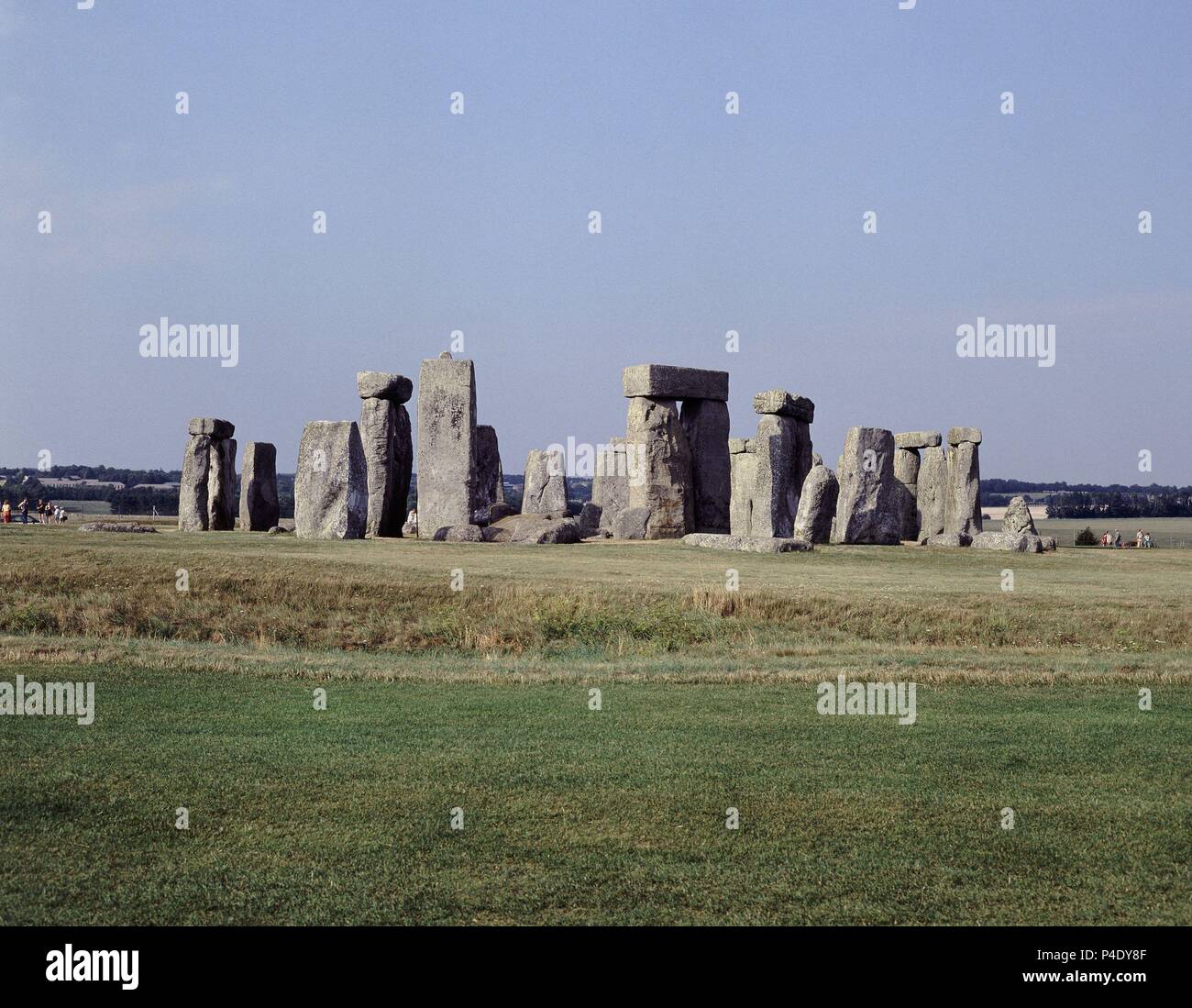 CROMLECH DE STONEHENGE - SANTUARIO UTILIZADO COMO SEPULTURA Y CALENDARIO DE PIEDRA - 2500/1700 AC. Posizione: Stonehenge, Salisbury. Foto Stock