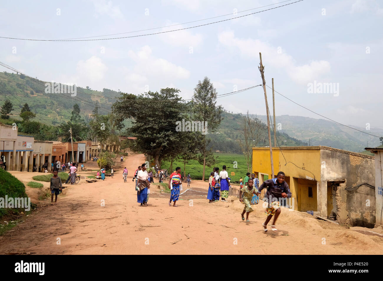 Il Ruanda, circostante di Ruhengeri, vita quotidiana Foto Stock