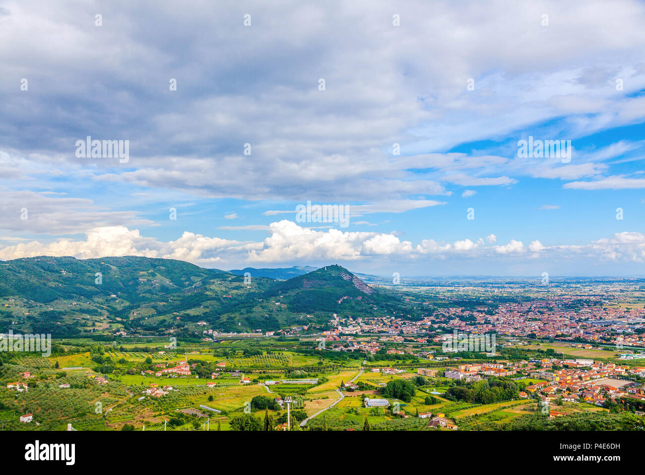 Panorama della Toscana in Italia. Foto Stock