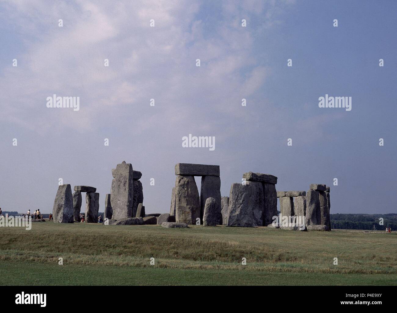 CROMLECH DE STONEHENGE - SANTUARIO UTILIZADO COMO SEPULTURA Y CALENDARIO DE PIEDRA - 2500/1700 AC. Posizione: Stonehenge, Salisbury. Foto Stock