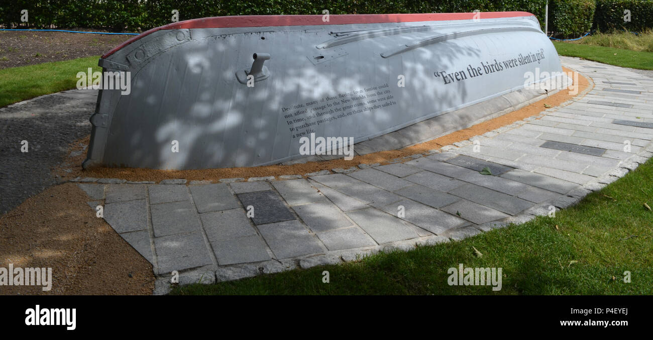 Il governo irlandese e Highland Memorial Garden in Glasgow Green Foto Stock