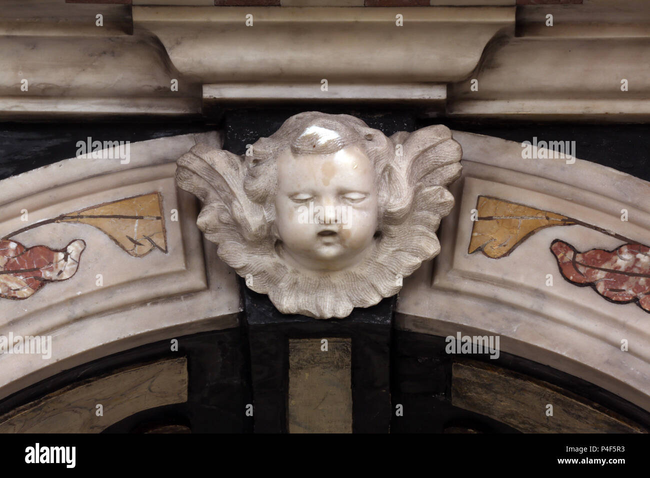 Angelo, altare dell'Ultima Cena a Zagabria cattedrale dedicata all Assunzione di Maria Foto Stock