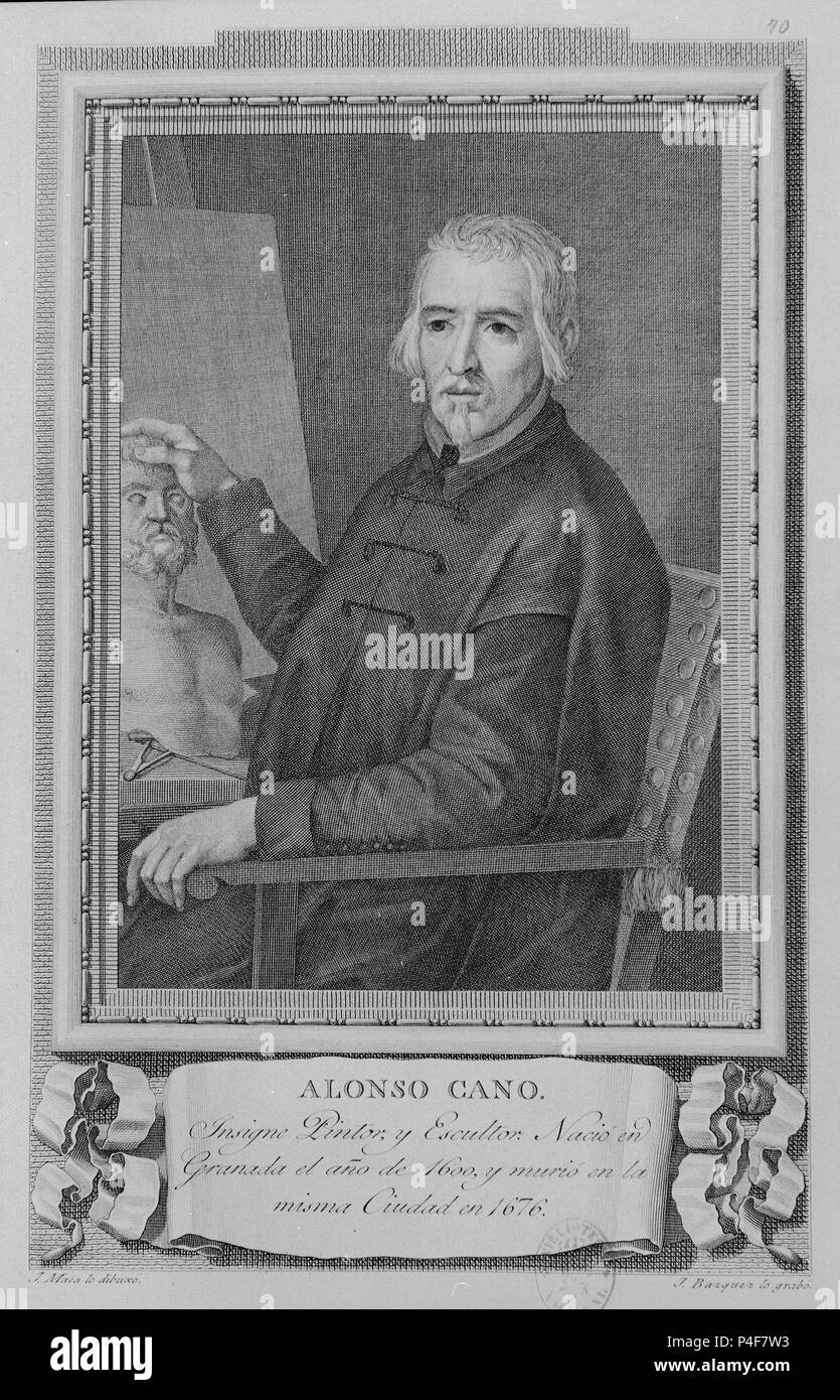 ALONSO CANO 1601/1667 - PINTOR ESPAÑOL. Posizione: Biblioteca Nacional-COLECCION, MADRID, Spagna. Foto Stock