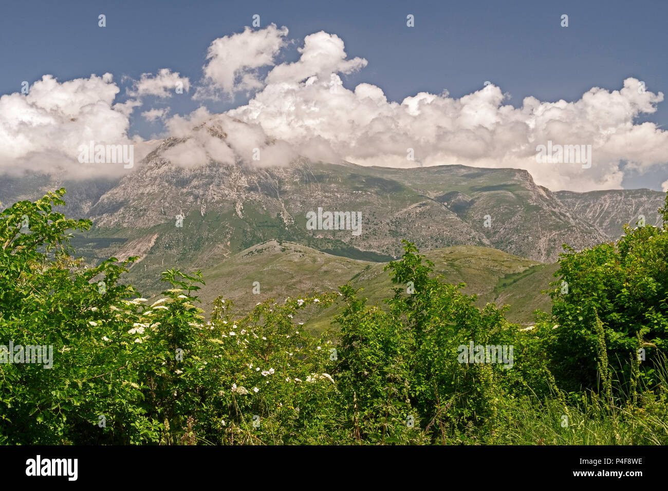 Monte Velino in Italia Foto Stock