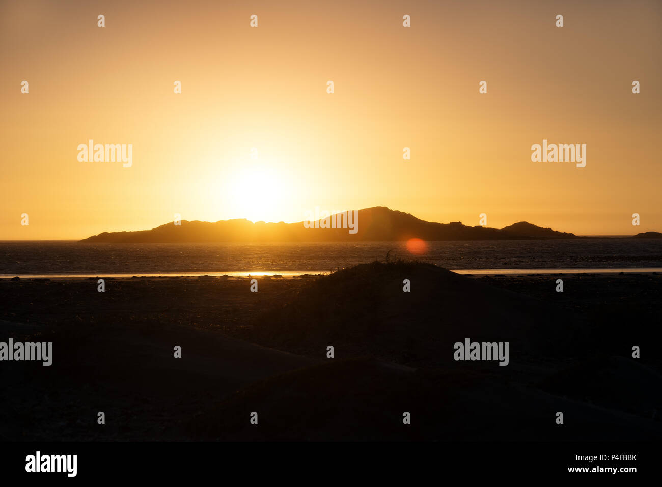 Tramonto sull'oceano adottate nel gennaio 2018 Foto Stock