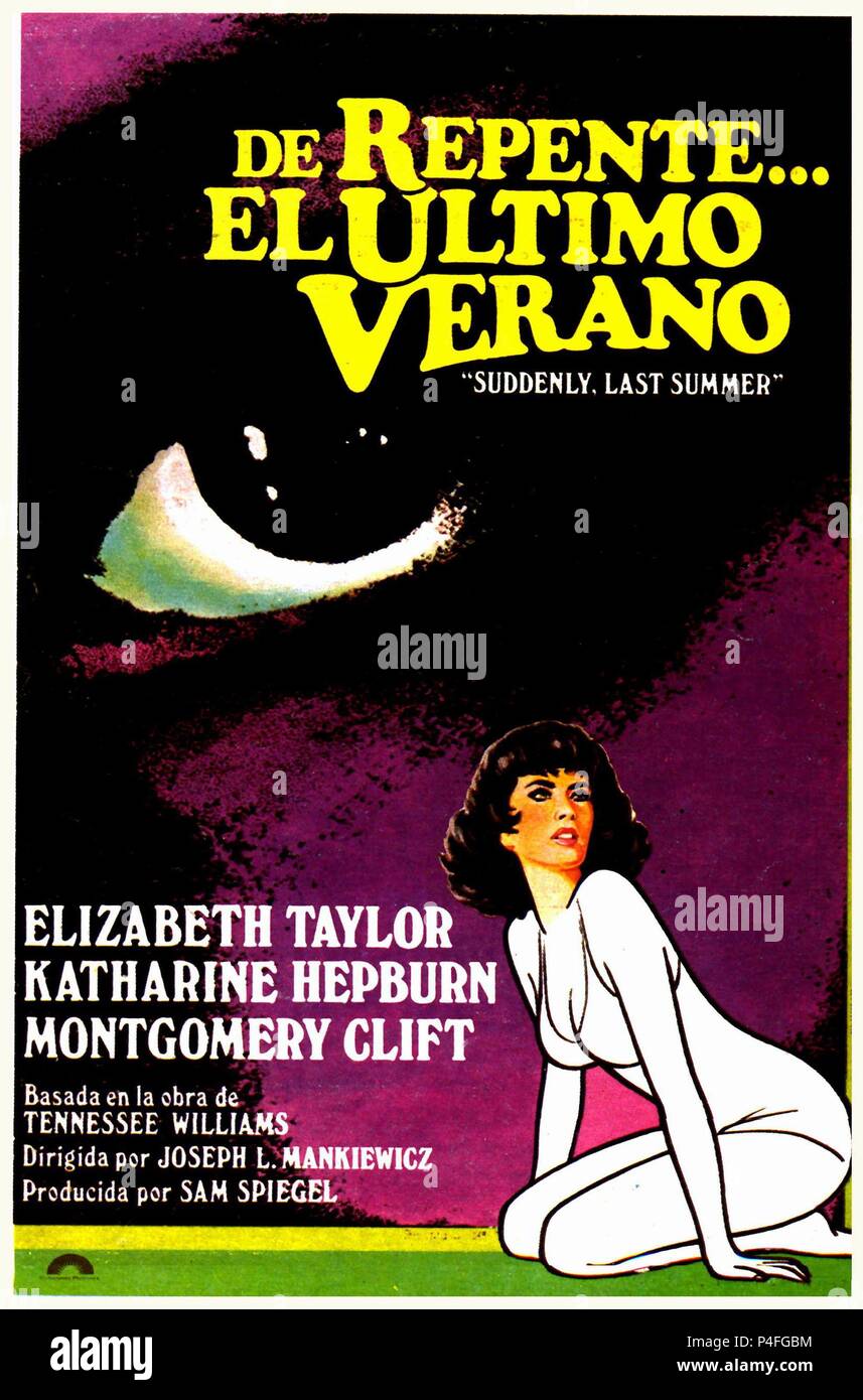 Pellicola originale titolo: improvvisamente la scorsa estate. Titolo inglese: improvvisamente la scorsa estate. Regista: Joseph L. MANKIEWICZ. Anno: 1959. Credito: Columbia Pictures / Album Foto Stock