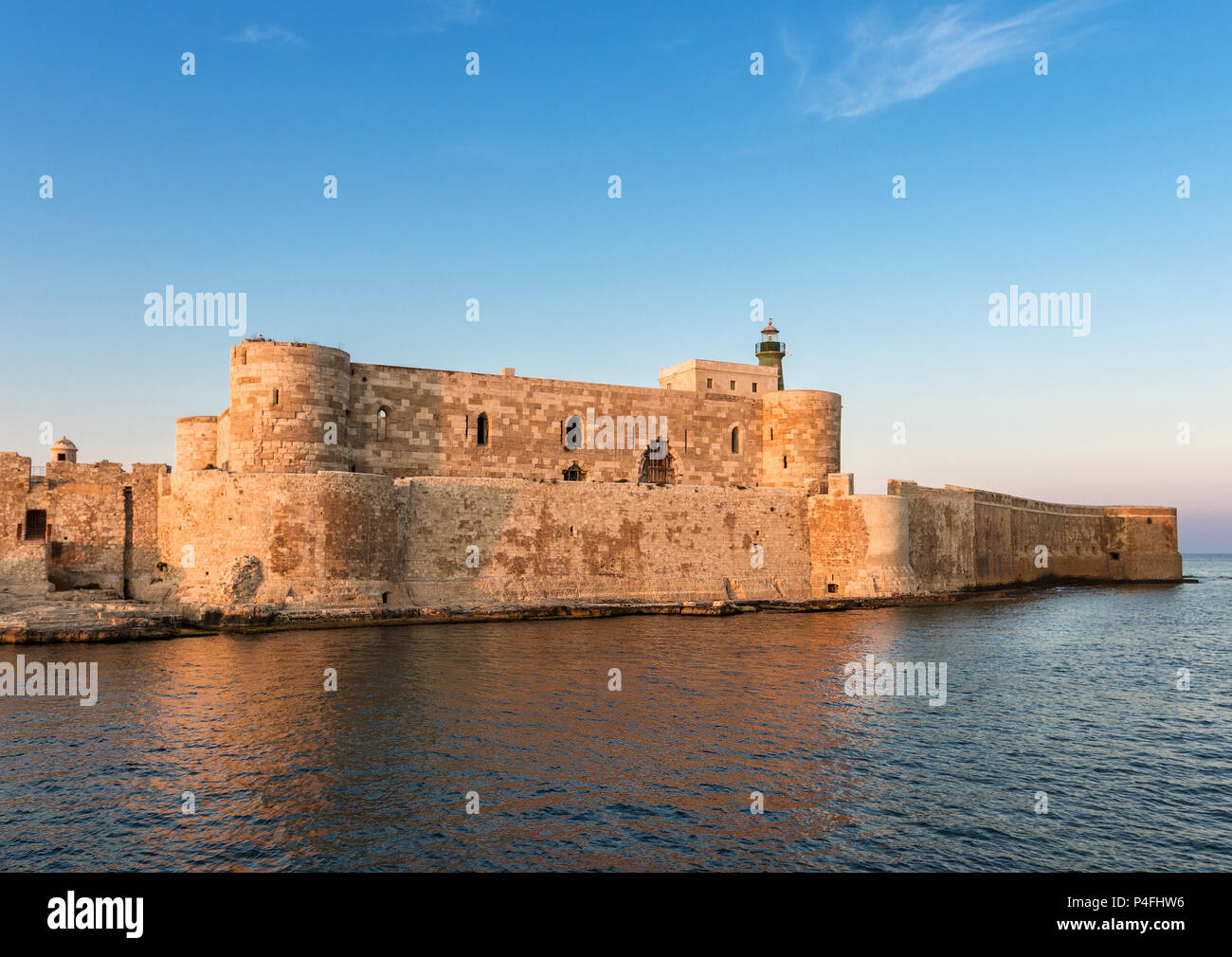 Fortezza Maniace a Siracusa Sicilia Foto Stock