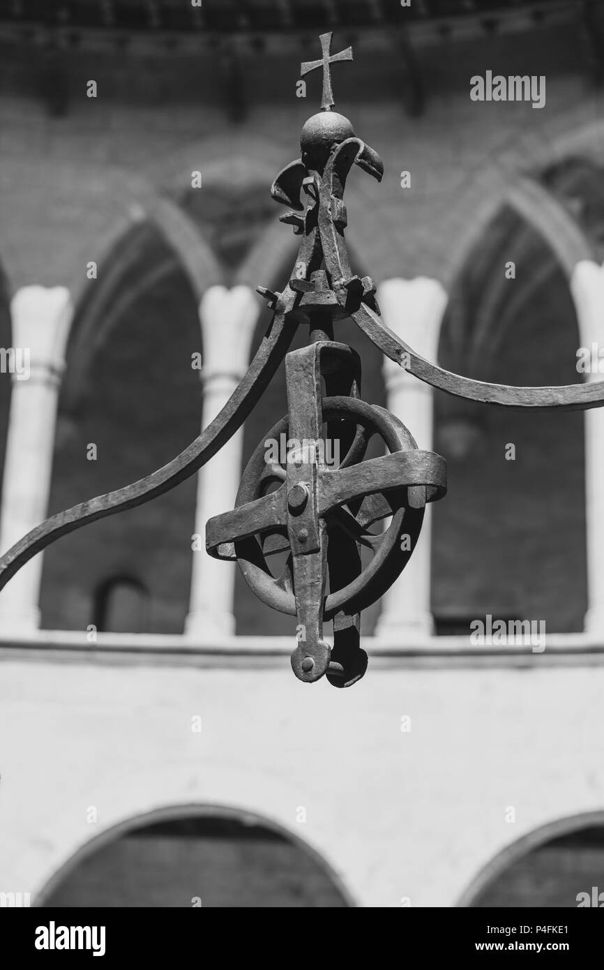 Antica Wishing Well a Palma di Maiorca Spagna Foto Stock