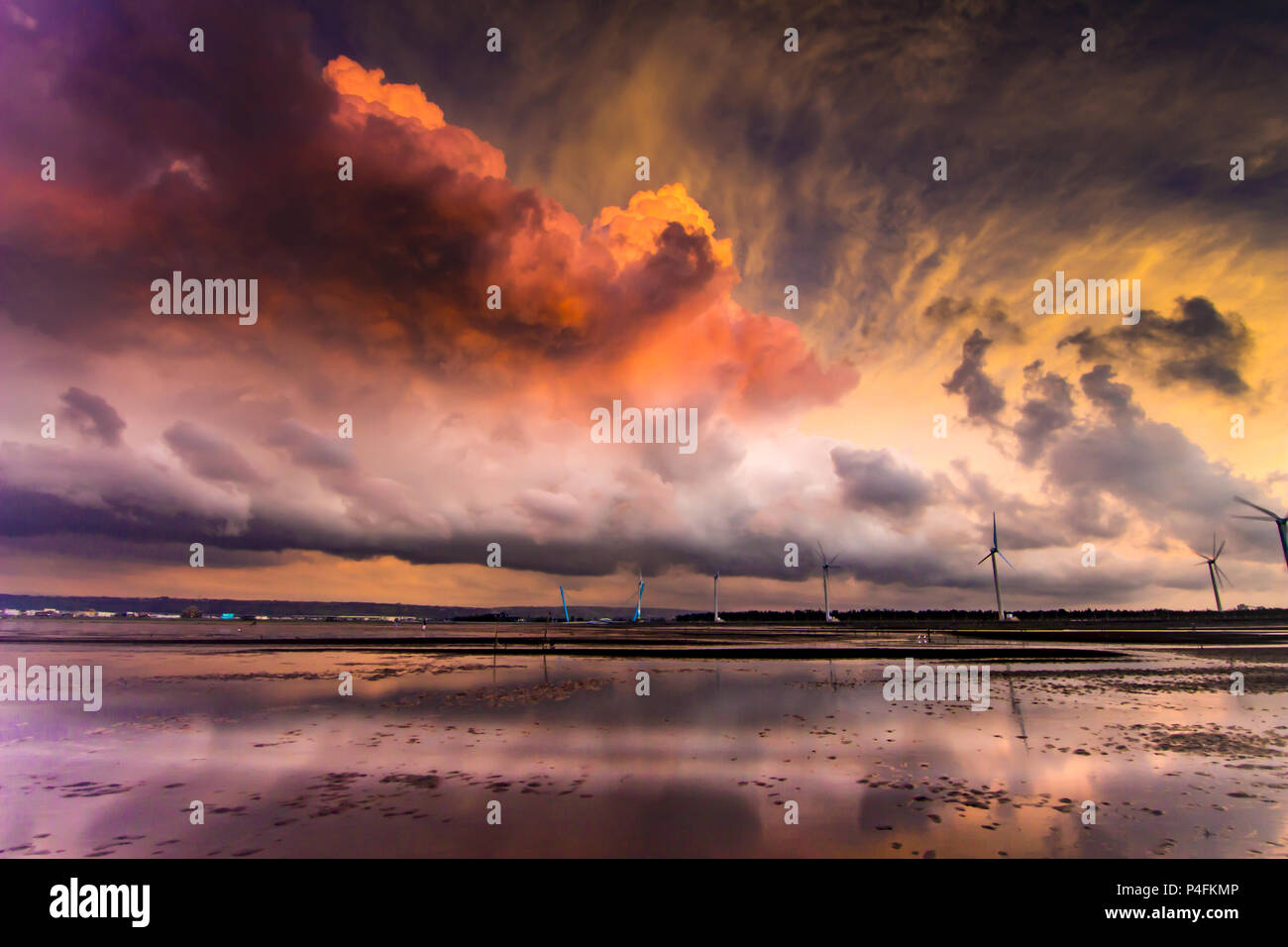 Gaomei Wetland Foto Stock