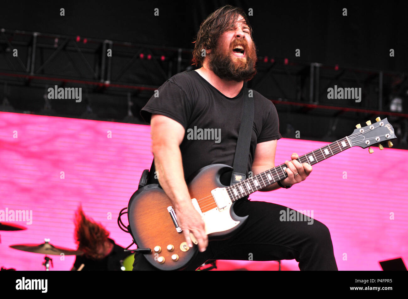 Rock sulla gamma 2018 Music Festival a MAPFRE Stadium di Columbus, OH, Stati Uniti d'America il 18 maggio 2018 - Giorno 1 dotata di: Underoath dove: Columbus, Ohio, Stati Uniti quando: 18 maggio 2018 Credit: Adam Bielawski/WENN.com Foto Stock