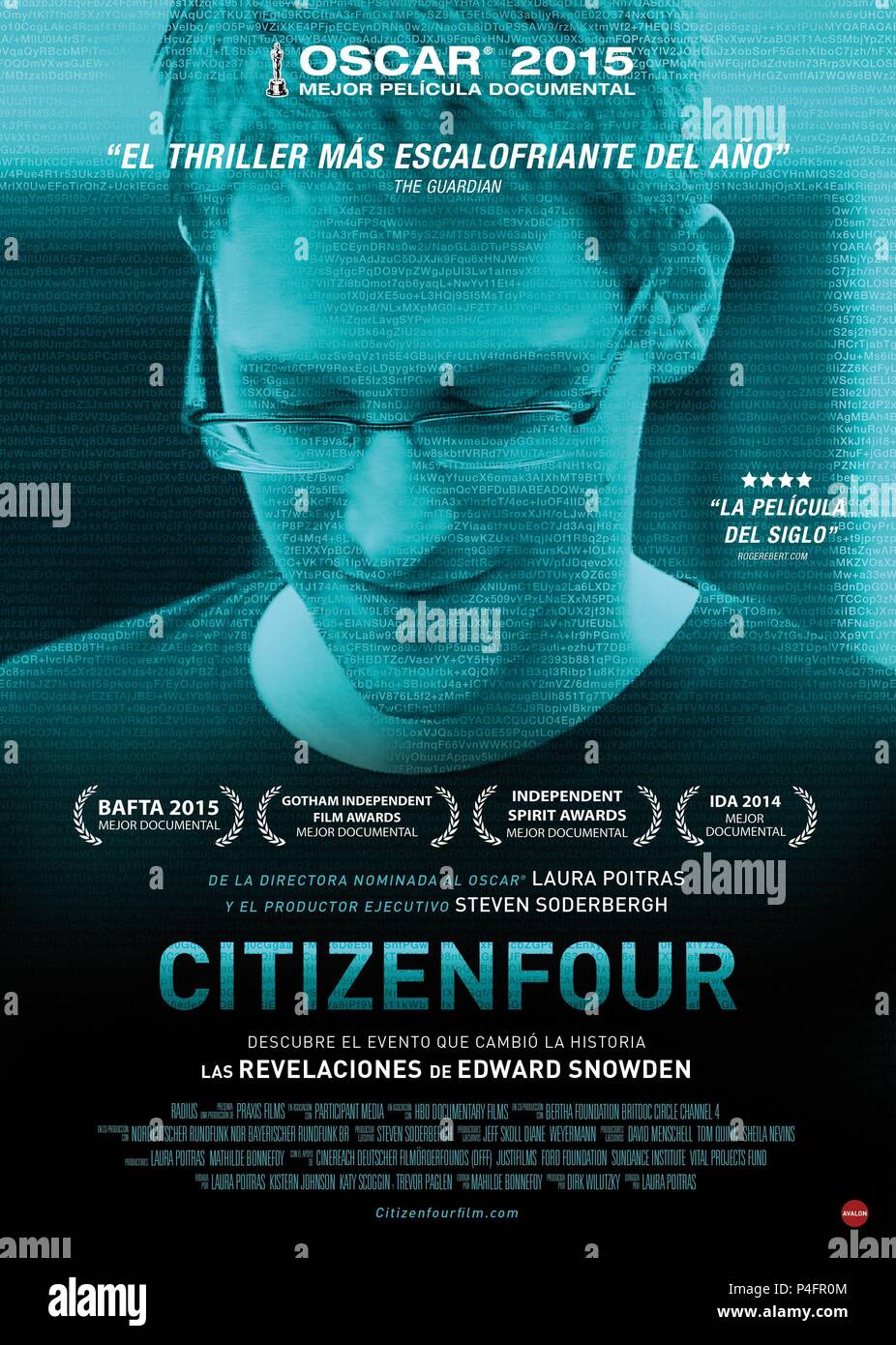 Pellicola originale titolo: CITIZENFOUR. Titolo inglese: CITIZENFOUR. Regista: LAURA POITRAS. Anno: 2014. Credito: PRAXIS film partecipante/media/HBO FILM DOCUMENTARI / Album Foto Stock