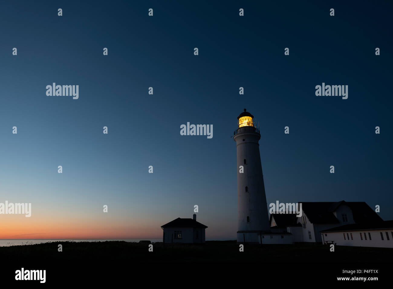 Faro di Hirtshals, Danimarca. Foto Stock Faro di Hirtshals, Danimarca. Foto Stock