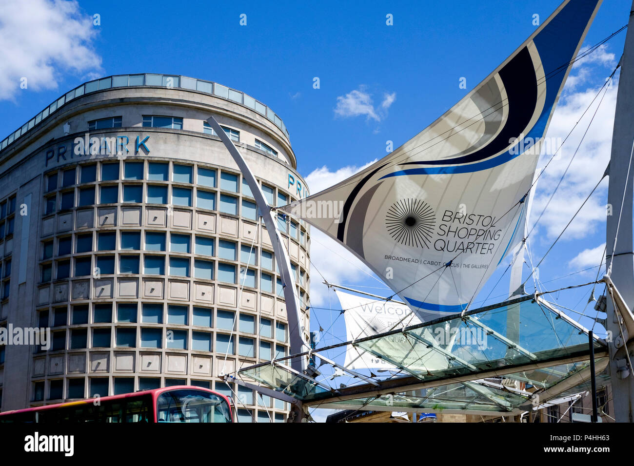 Il Broadmead, il Bristol quartiere commerciale, Bristol REGNO UNITO Foto Stock