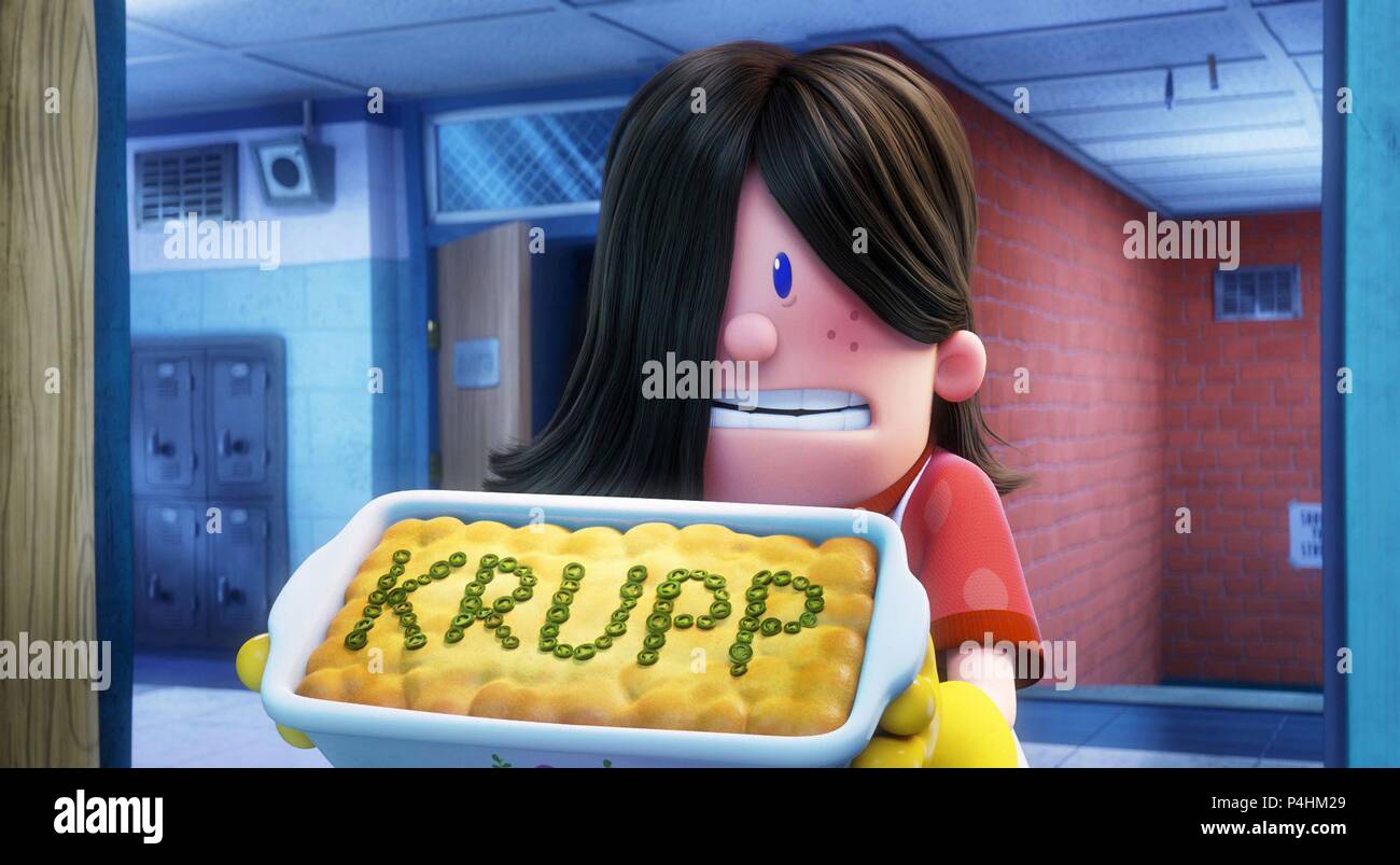 Pellicola originale titolo: capitano delle mutande. Titolo inglese: capitano delle mutande. Regista: DAVID SOREN. Anno: 2017. Credito: DREANWORKS animazione/ENT SCOLASTICO / Album Foto Stock