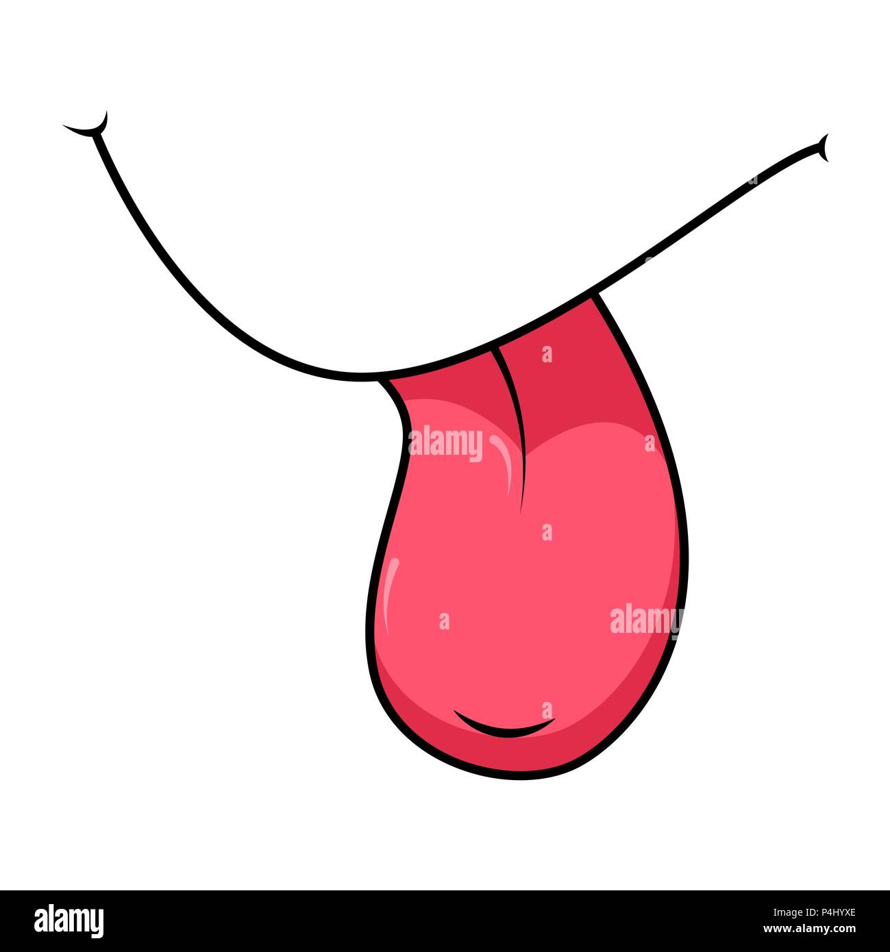 Sorriso, la bocca per il fumetto personaggio cartoon design vettore isolato su bianco Illustrazione Vettoriale