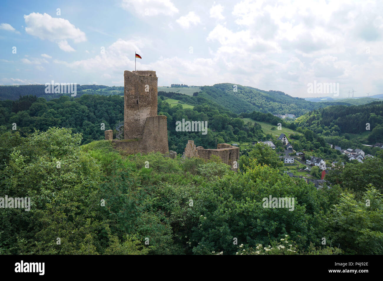 In Löwenburg Monreal Foto Stock