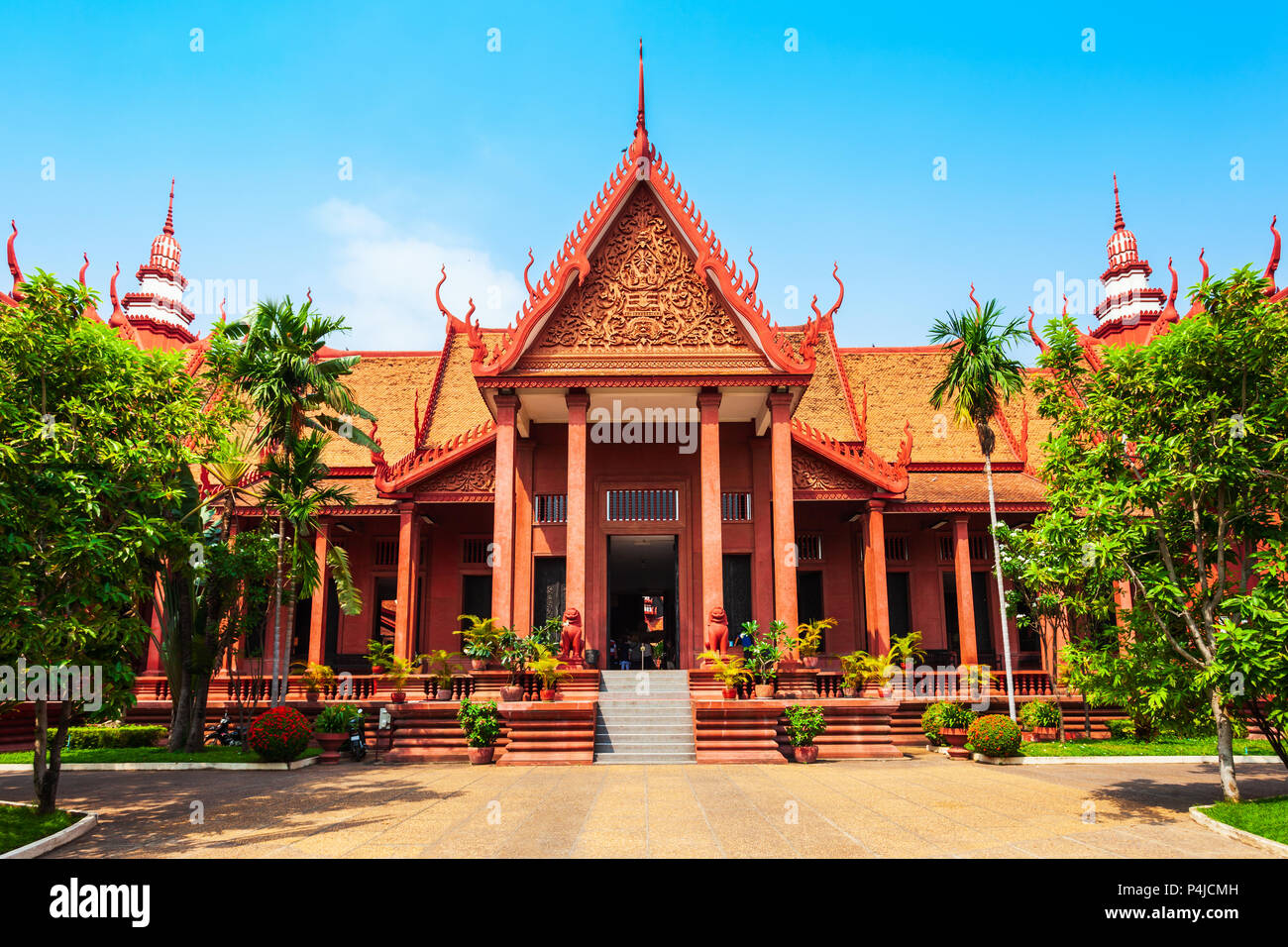 Il Museo Nazionale della Cambogia è situato a Phnom Penh in Cambogia Foto Stock