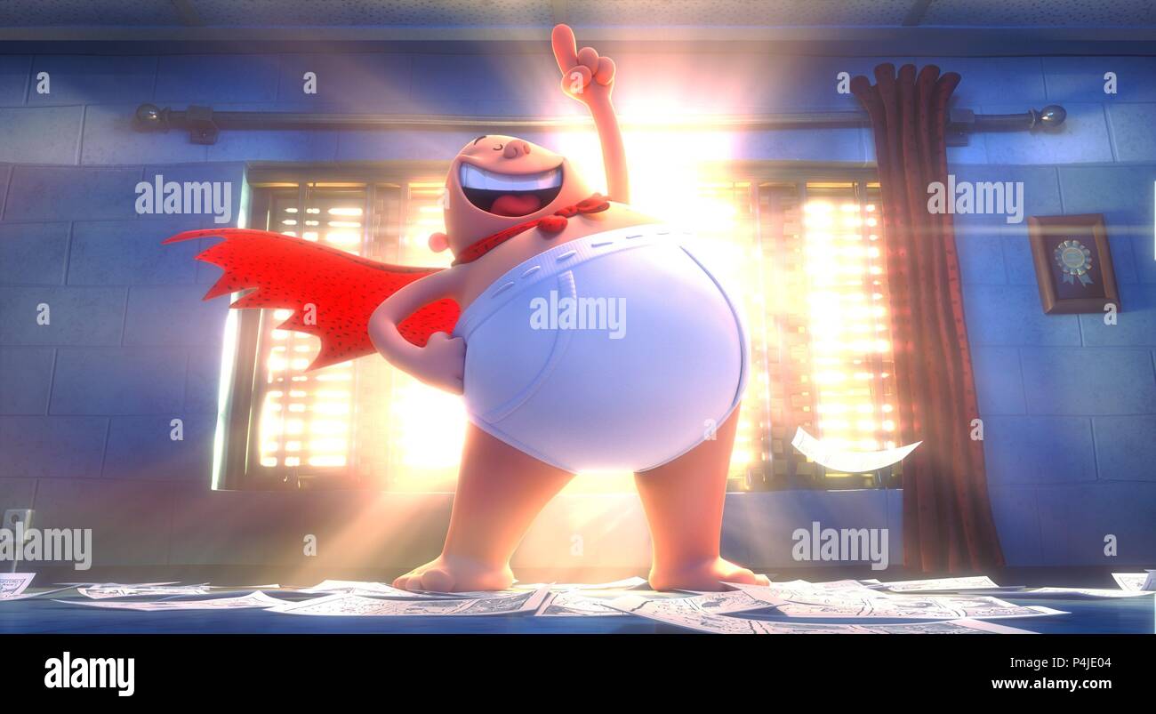 Pellicola originale titolo: capitano delle mutande. Titolo inglese: capitano delle mutande. Regista: DAVID SOREN. Anno: 2017. Credito: DREANWORKS animazione/ENT SCOLASTICO / Album Foto Stock