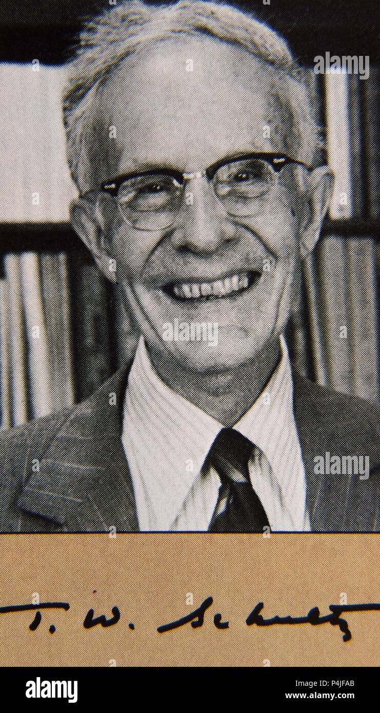 THEODORE W SCHULTZ (1902- ) ECONOMISTA NORTE americano. Foto Stock