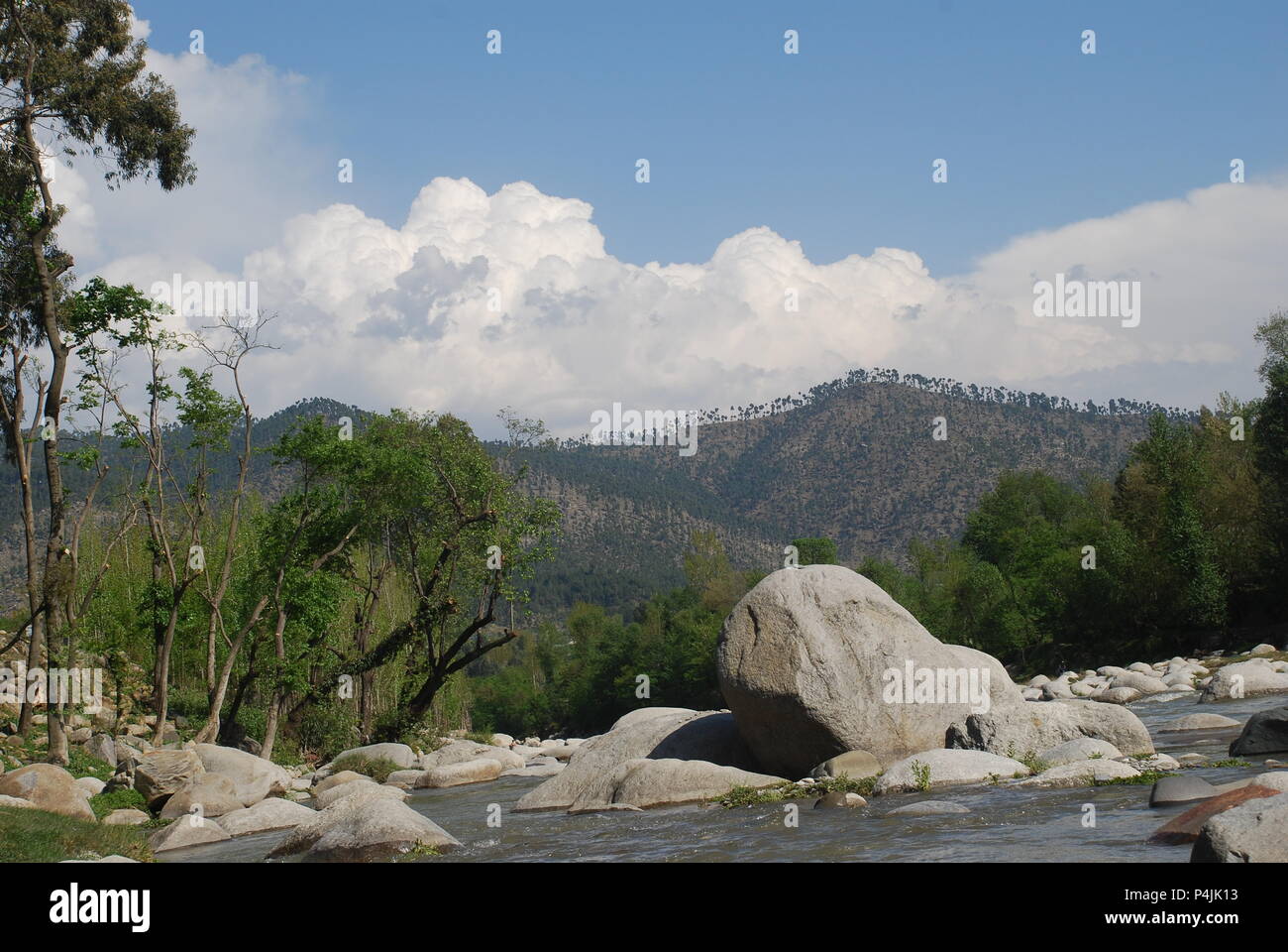 Vista panoramica sul fiume in Pakistan Foto Stock