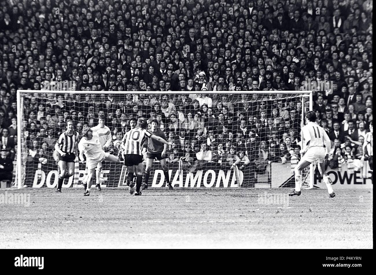 Leeds v Sheffield Regno 1974 Foto Stock