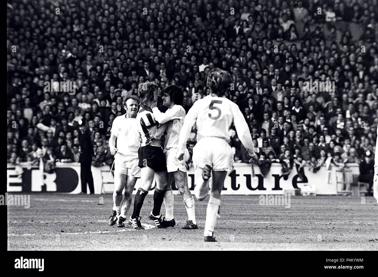 Leeds v Sheffield Regno 1974 Foto Stock