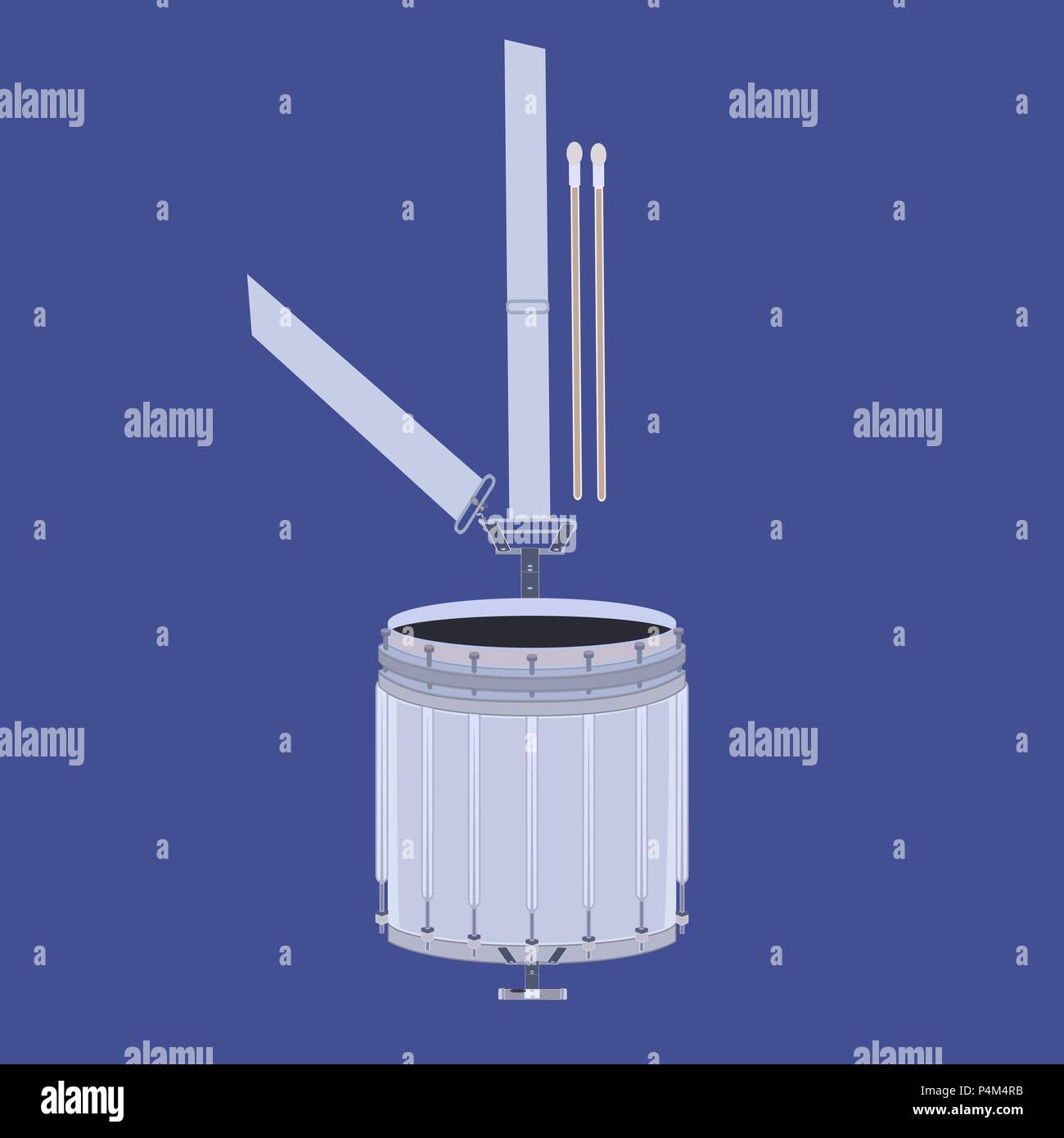 Scottish tenor drum illustrazione vettoriale Illustrazione Vettoriale