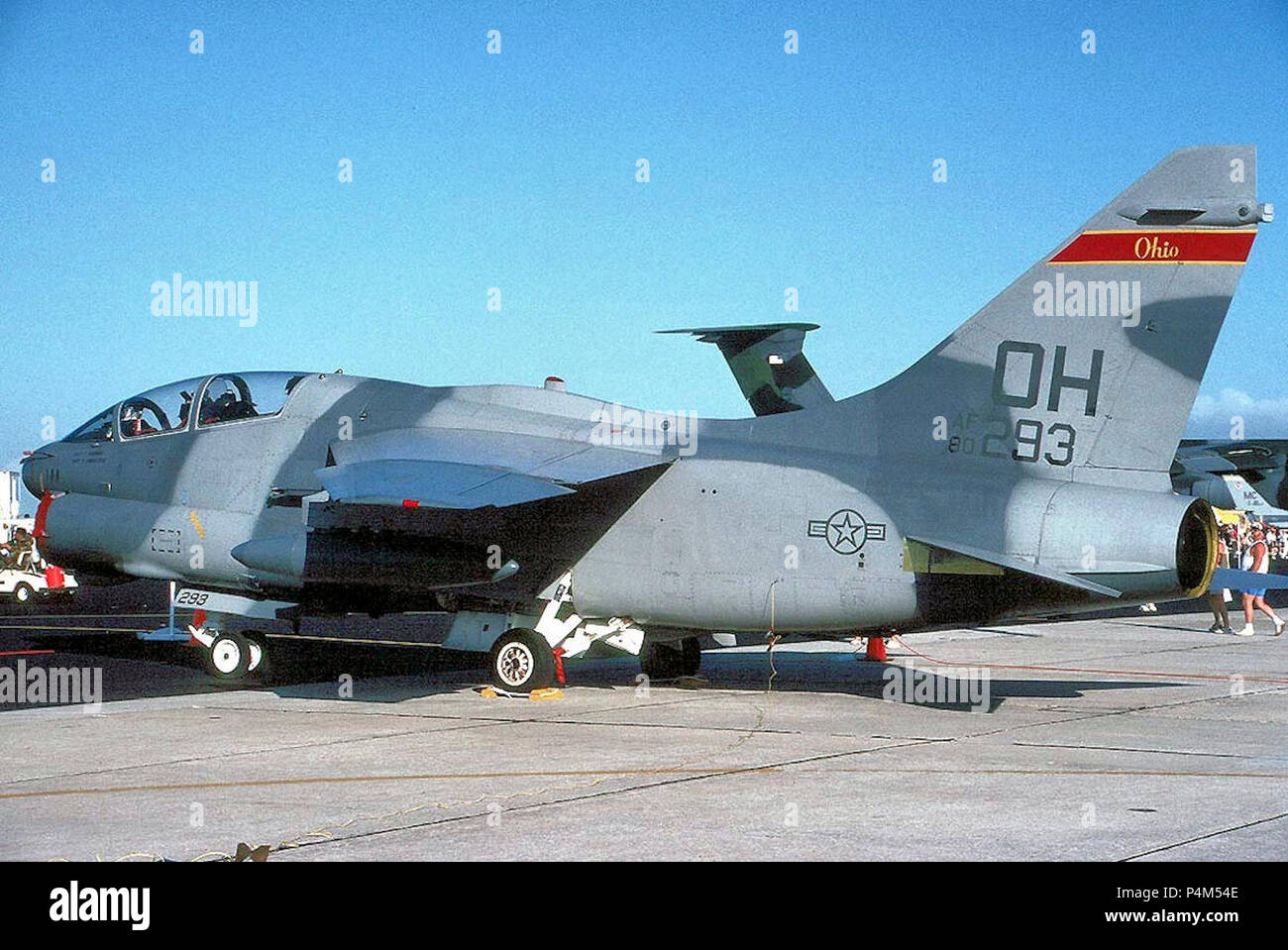 162d Tactical Fighter Squadron A-7K Corsair II 80-0293 2. Foto Stock