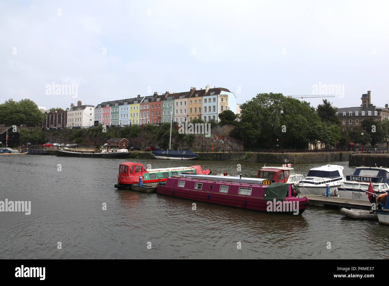 Una vista del Fiume Avon da Prince Street, Bristol, Inghilterra. Foto Stock