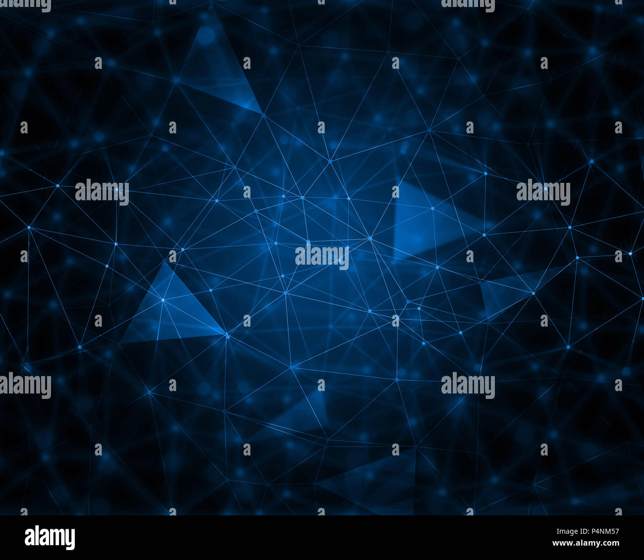 Abstract techno sfondo con linee di collegamento Foto Stock