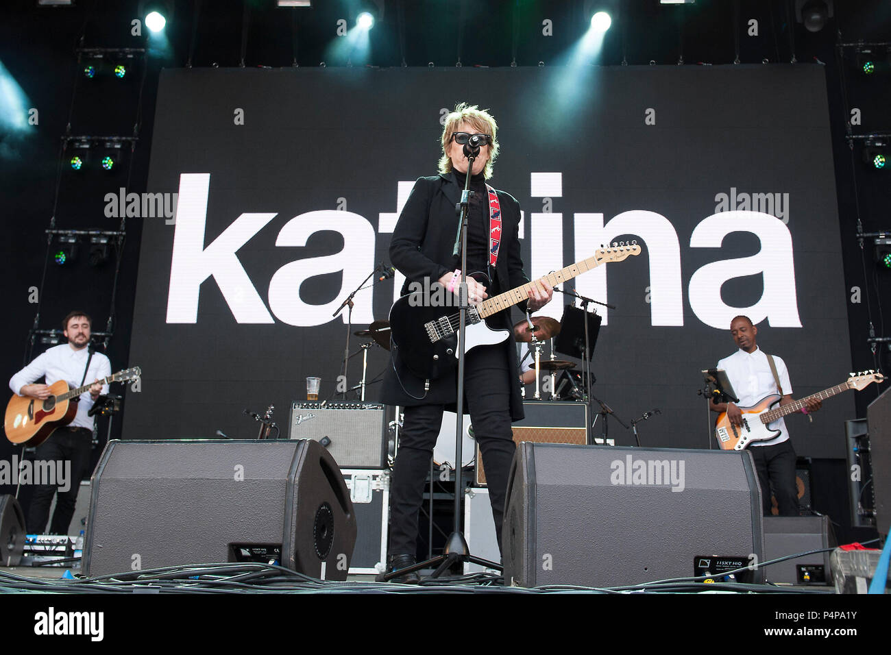 Edinburgh, Regno Unito. Il 23 giugno 2018. Katrina e le onde in concerto al Rock consente di Scozia, Dalkeith Country Park, Edimburgo, Gran Bretagna 23 giugno 2018 Credit: Stuart Westwood/Alamy Live News Foto Stock