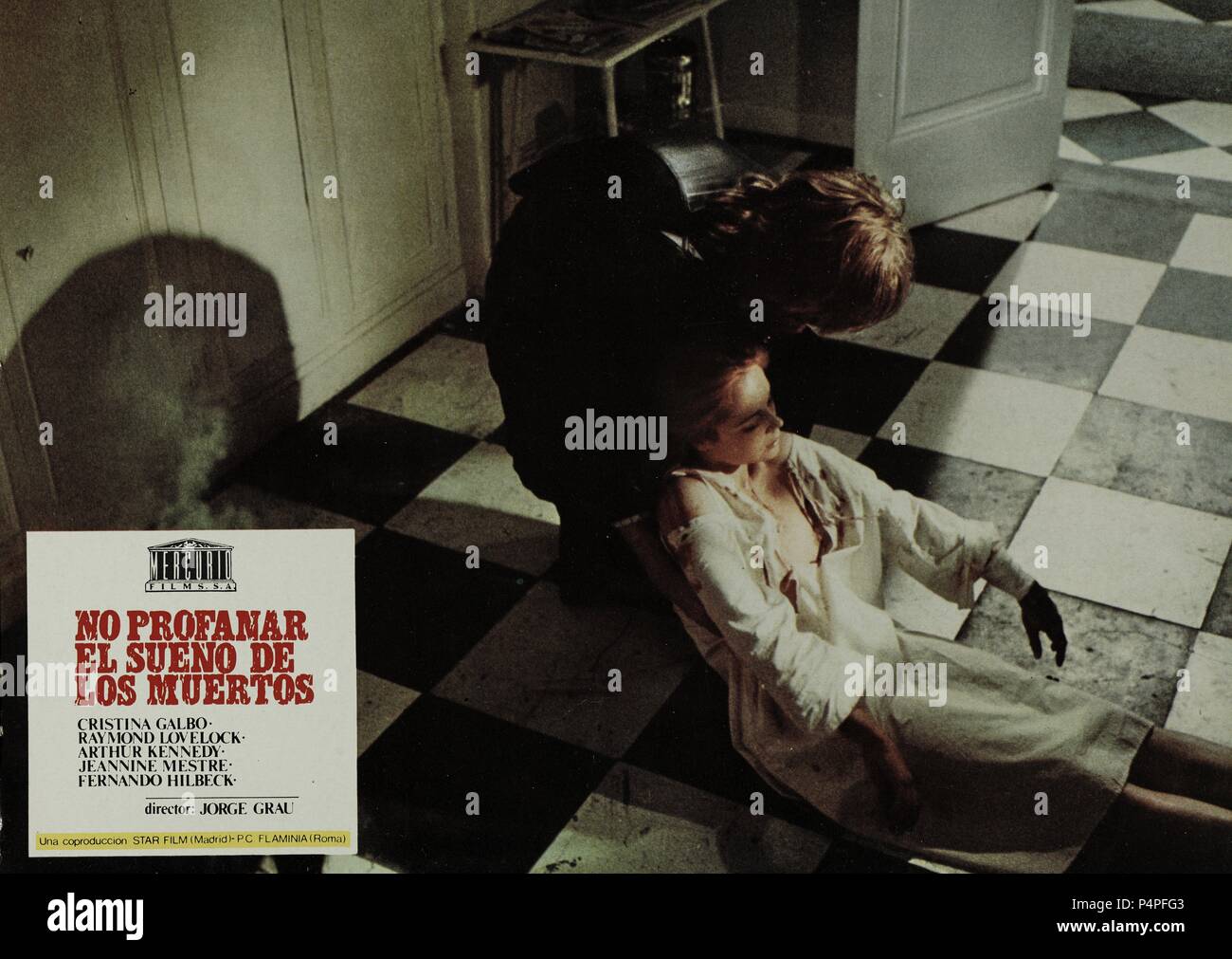 Pellicola originale titolo: NON SI DEVE PROFANARE IL SONNO DEI MORTI. Titolo inglese: colazione al MANCHESTER MORGUE. Regista: JORGE GRAU. Anno: 1974. Credito: STAR FILM S.A. / Album Foto Stock