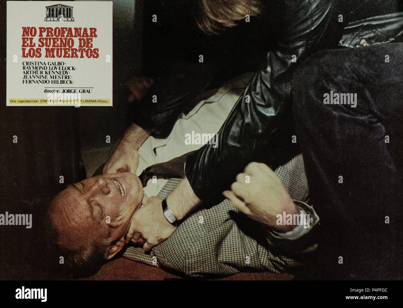 Pellicola originale titolo: NON SI DEVE PROFANARE IL SONNO DEI MORTI. Titolo inglese: colazione al MANCHESTER MORGUE. Regista: JORGE GRAU. Anno: 1974. Credito: STAR FILM S.A. / Album Foto Stock