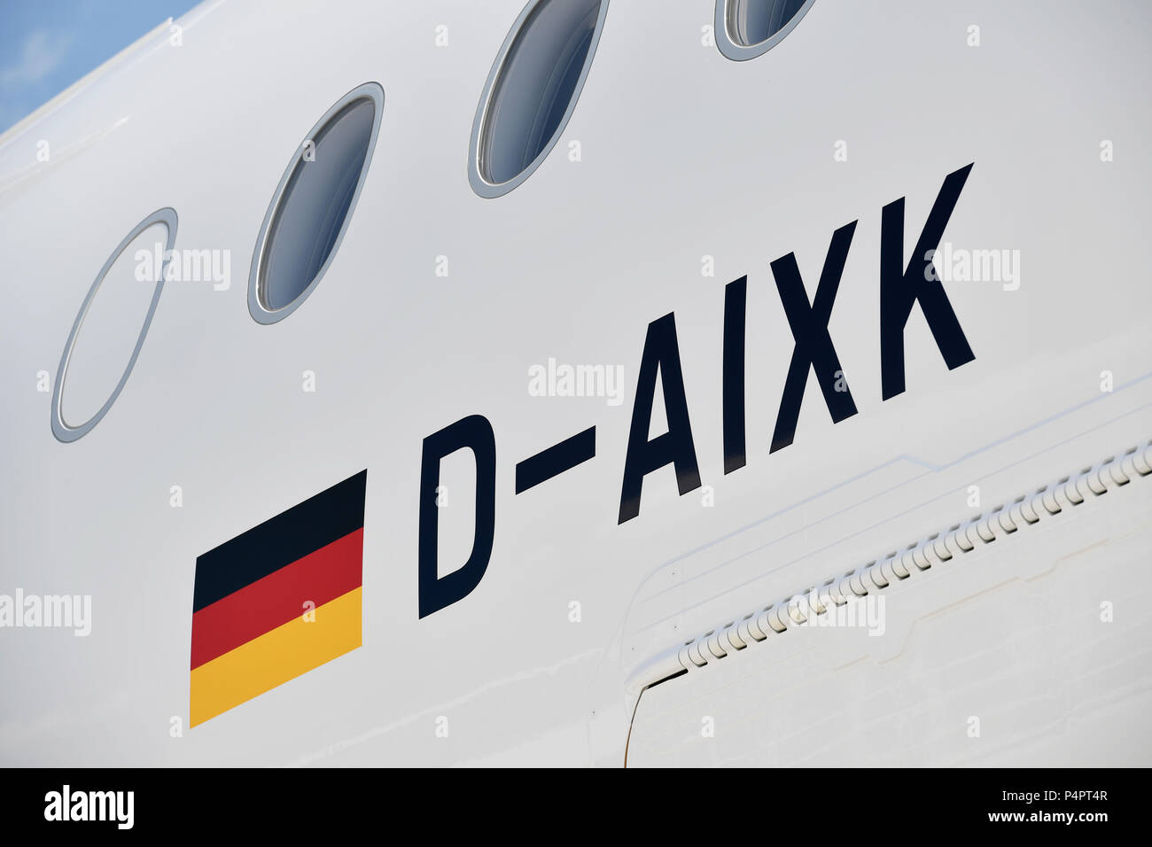 Lufthansa, nuova livrea, Airbus A350, 900, A350-900, il segnale di chiamata Foto Stock