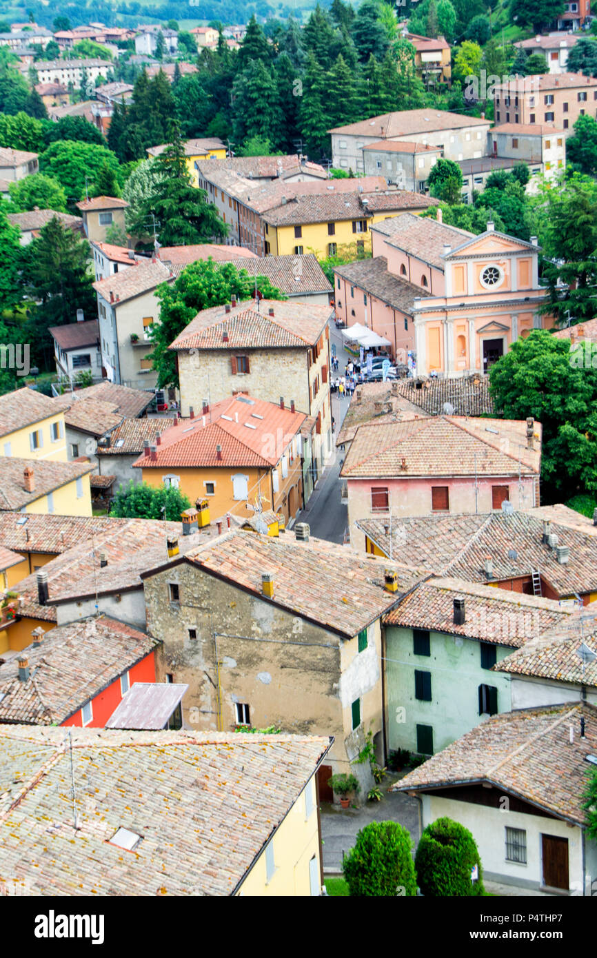 Il villaggio di montagna di Guiglia in provincia di Modena in Italia la Regione Emilia Romagna Foto Stock
